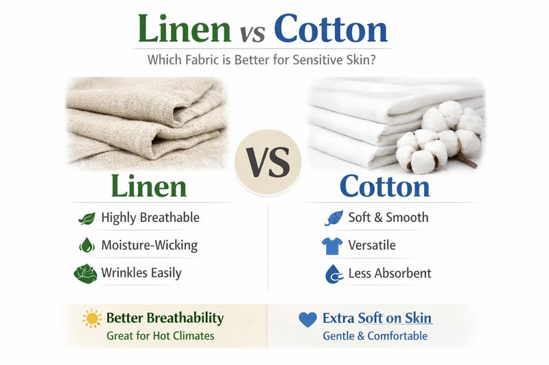 Linen vs Cotton: Which Fabric is Better for Sensitive Skin?