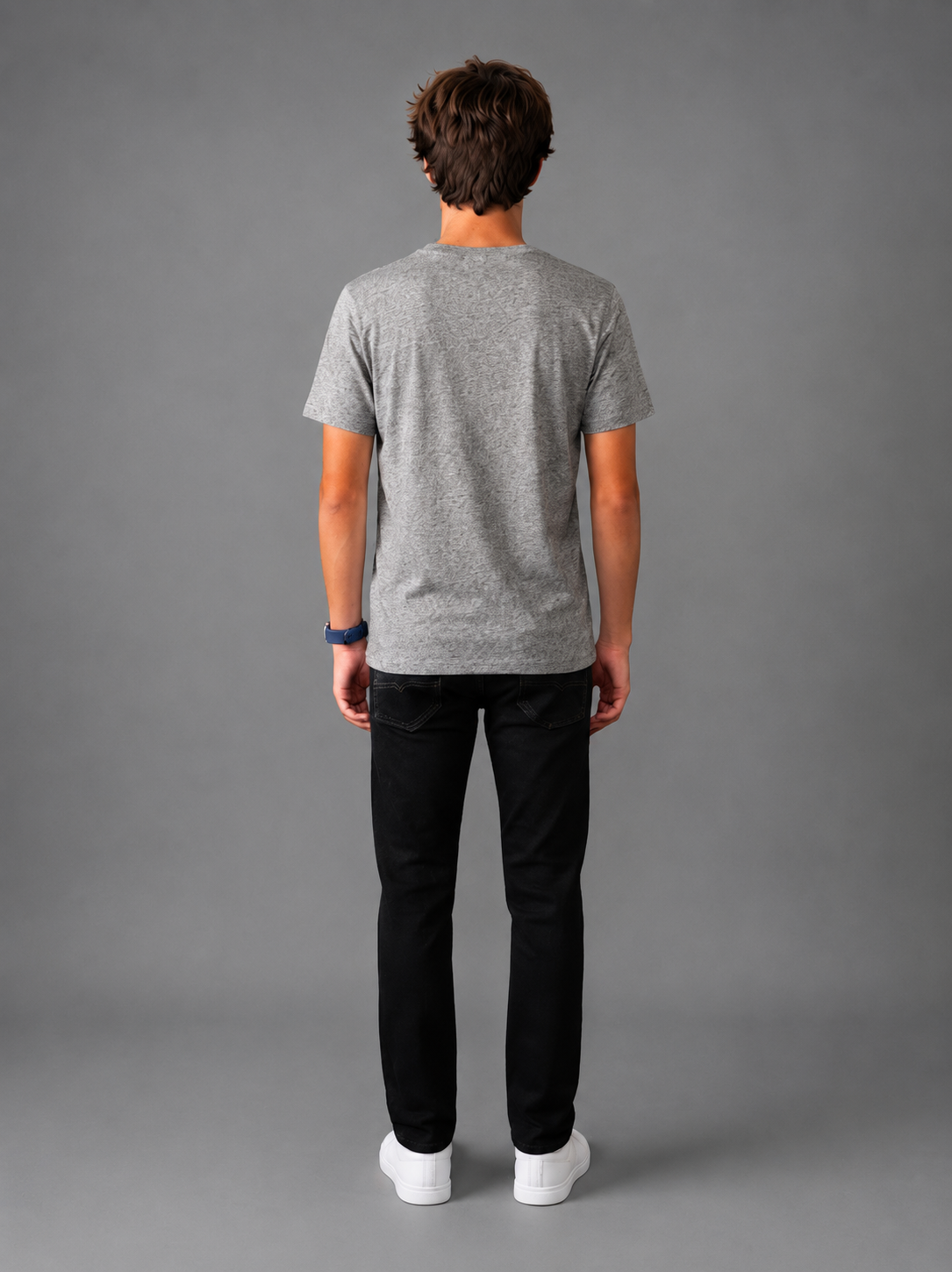 Flag Tee in Grey