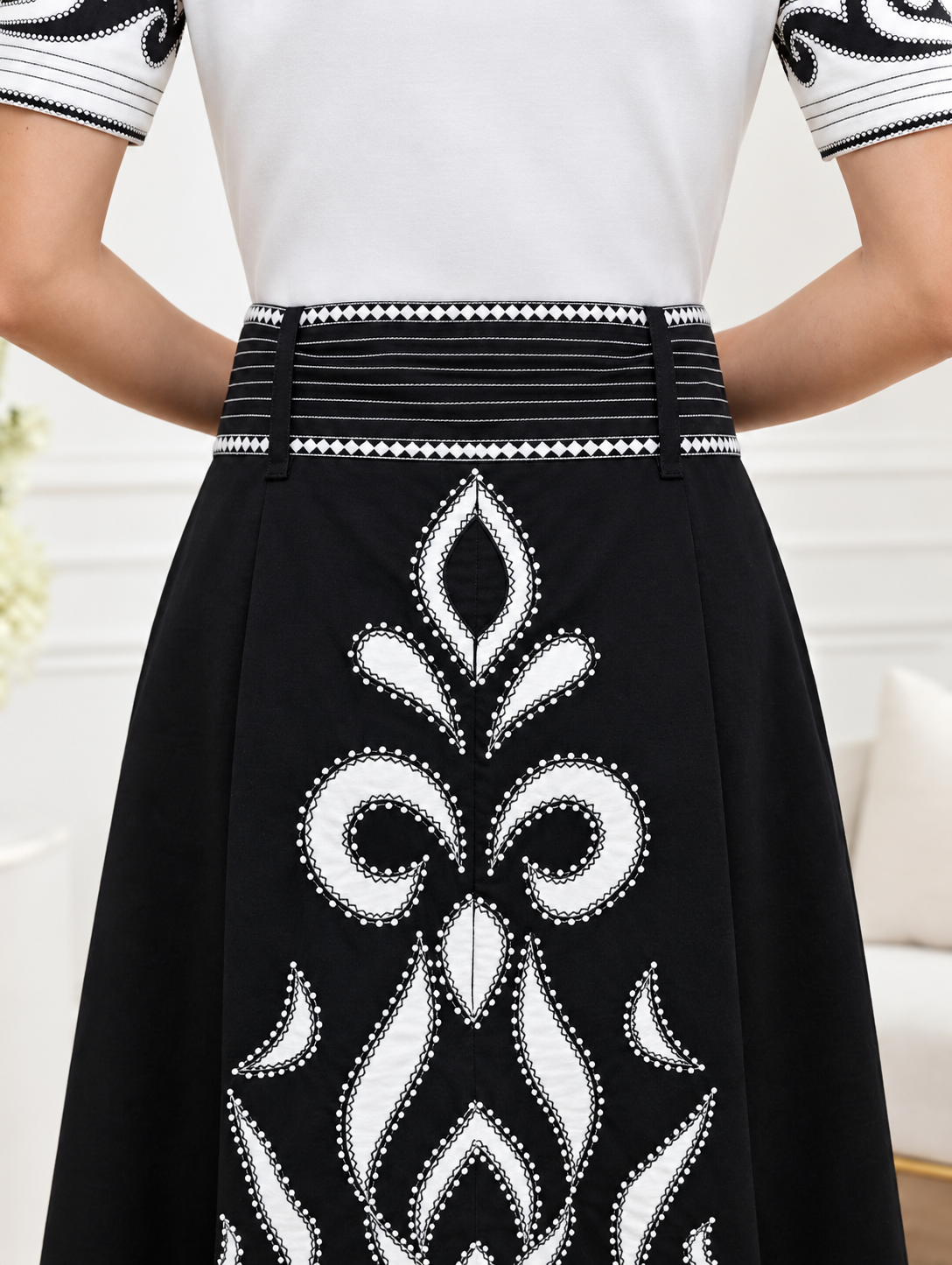 Salt and Pepper Skirt & Top