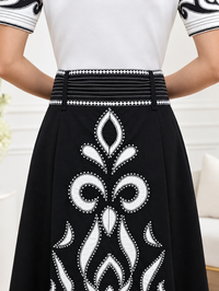 Salt and Pepper Skirt & Top