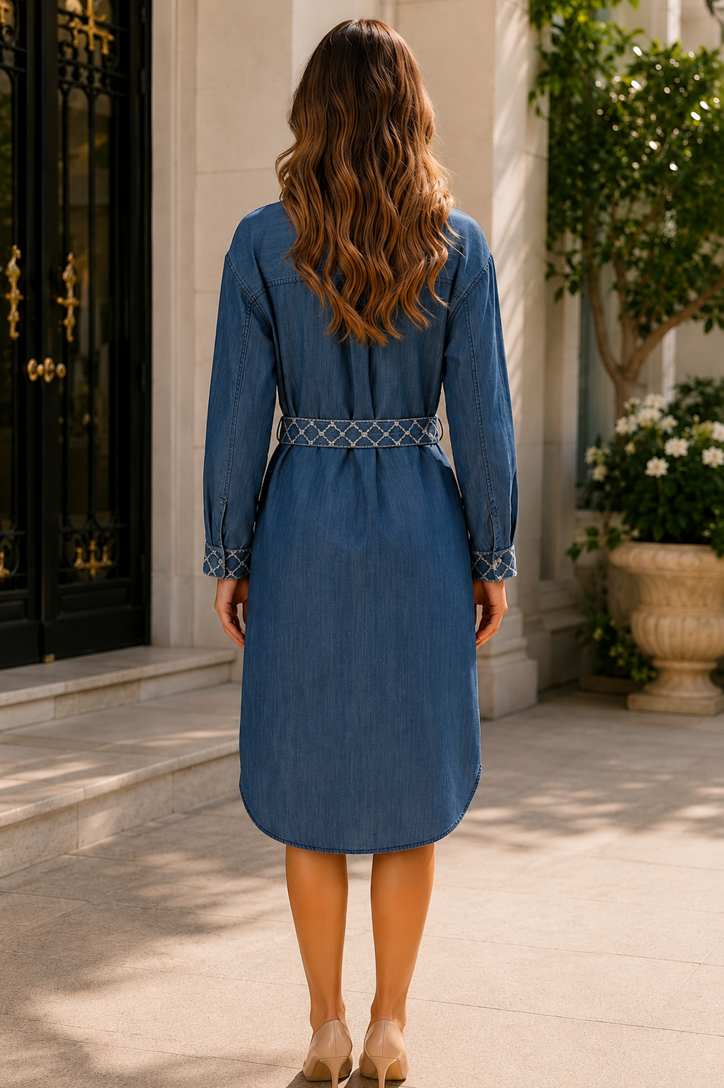 Cosmos Denim Dress
