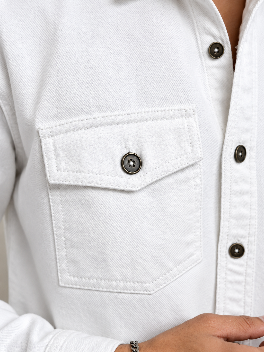 Ivory Denim Shirt