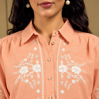 Margot Bloom Shirt in Peach