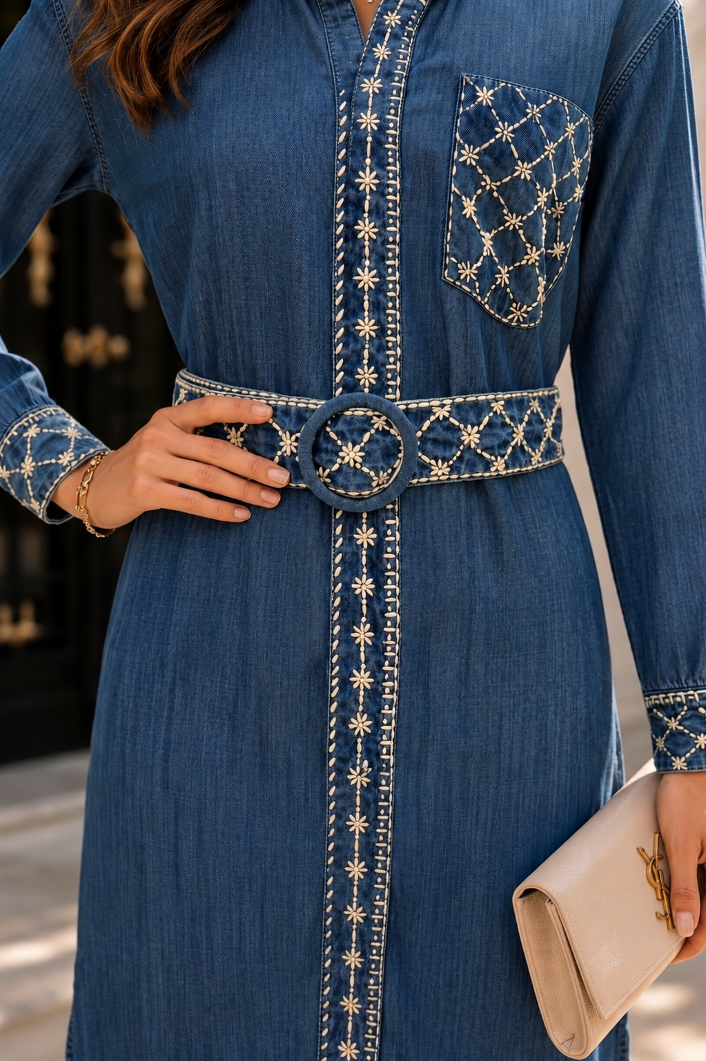 Cosmos Denim Dress