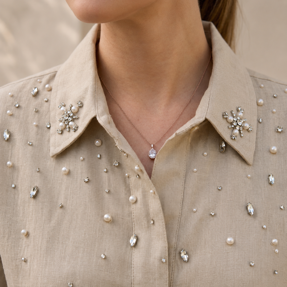Eliza Shirt in Beige