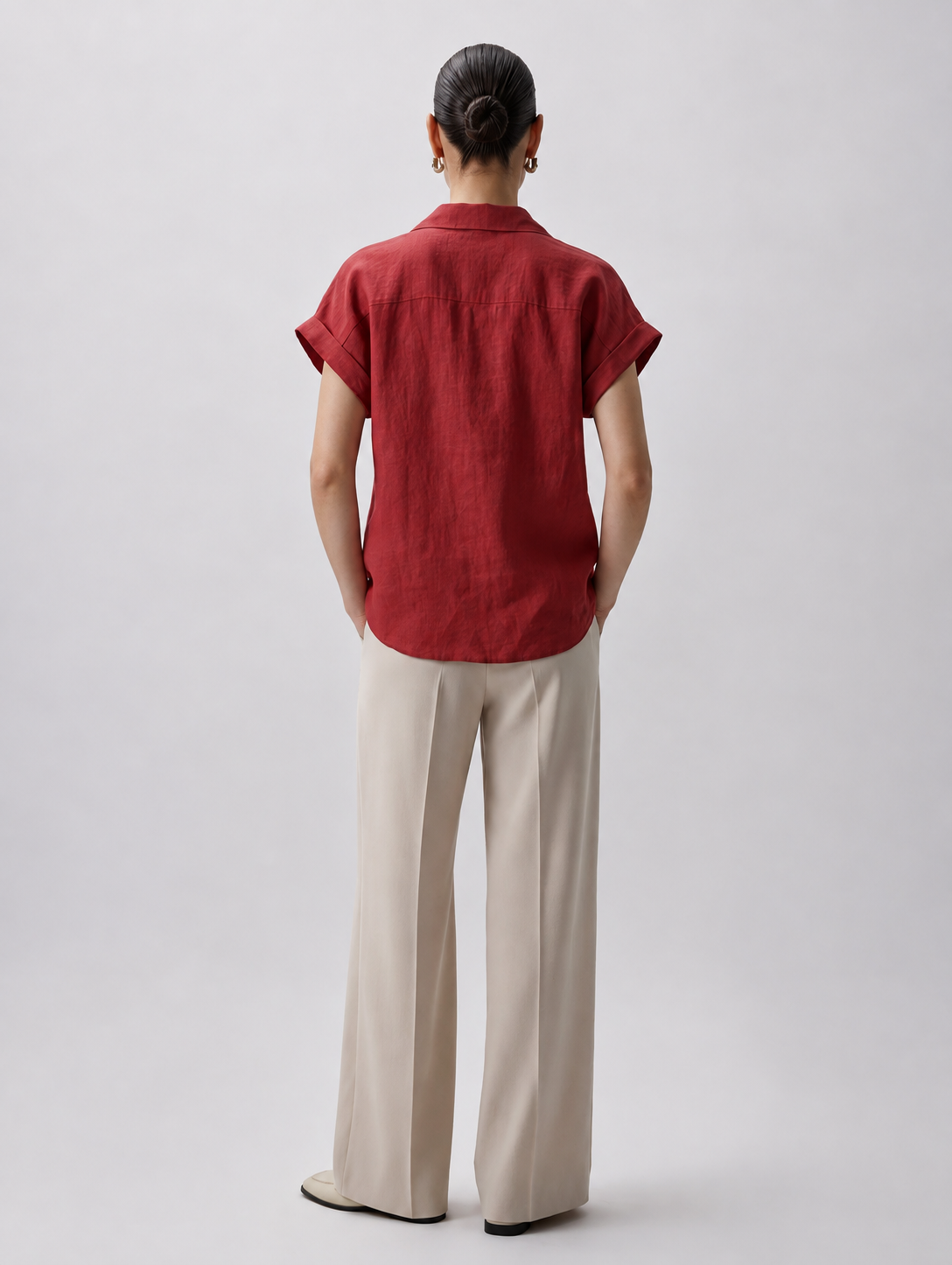 Clara Classic Shirt Lipstick Red