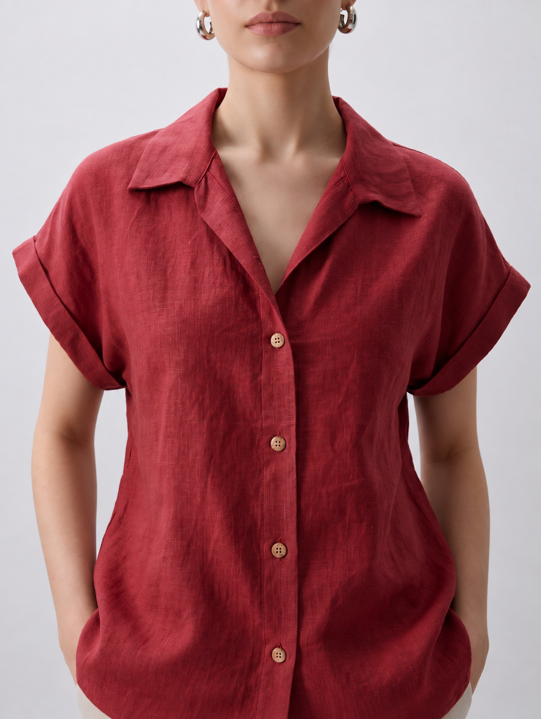 Clara Classic Shirt Lipstick Red