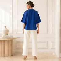 Camilla Top in Navy
