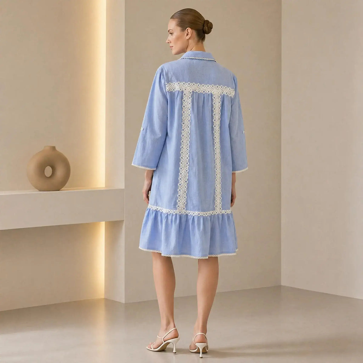 Riviers Shirt Dress in Lemon Yellow