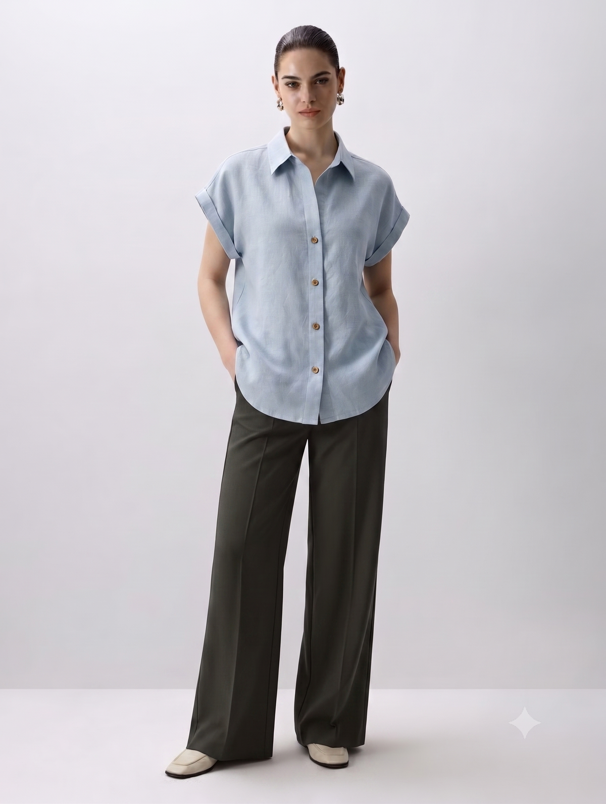 Clara Classic Shirt Lipstick Red