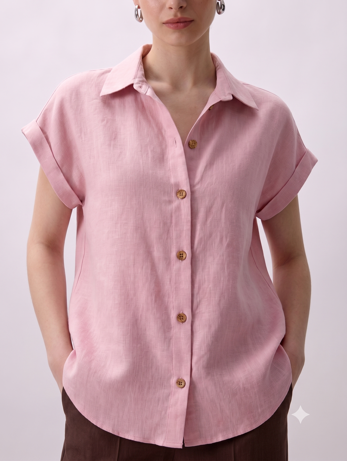Clara Classic Shirt Pink