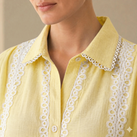 Riviers Shirt Dress in Lemon Yellow