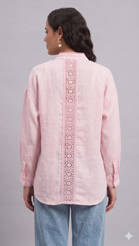 Aurelia Linen Shirt in Yellow