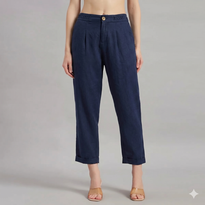Ava Pant in Navy
