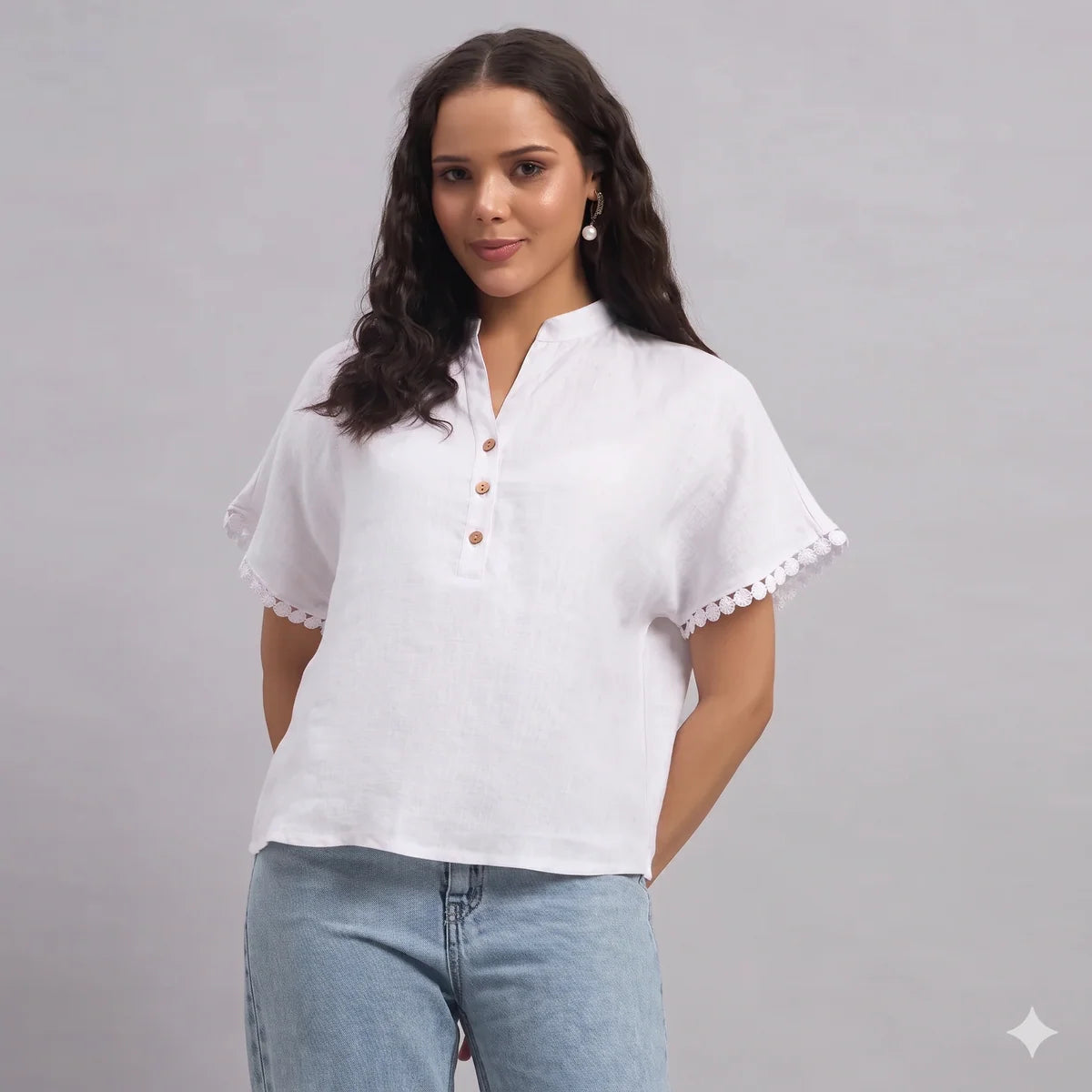 Evora Linen Blouse Yellow