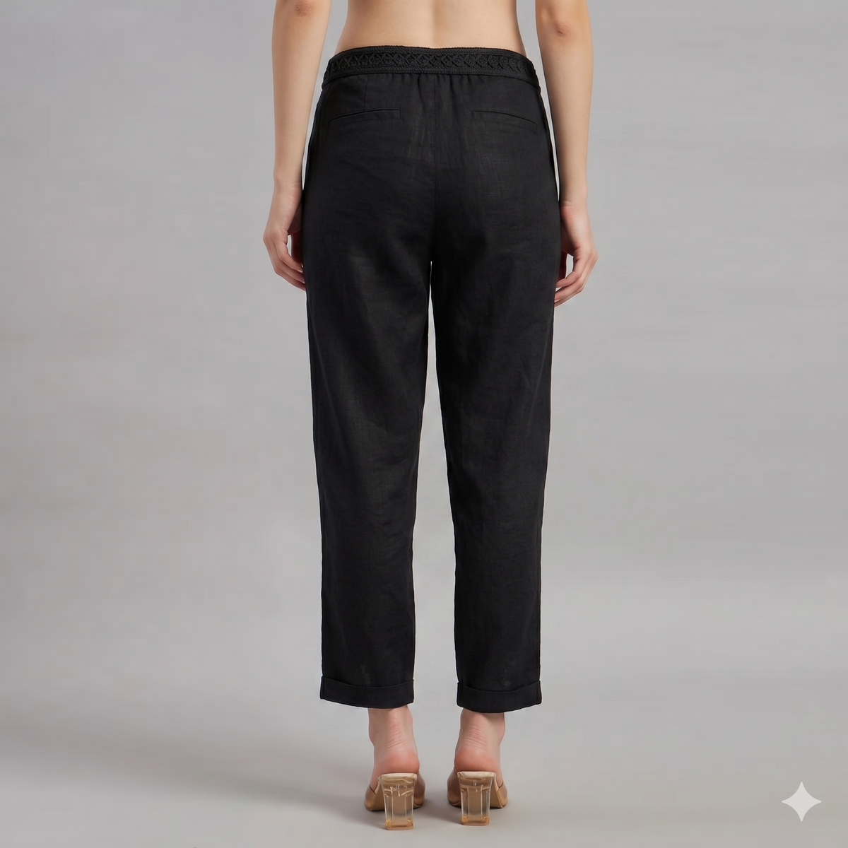 Ava Pant in Black