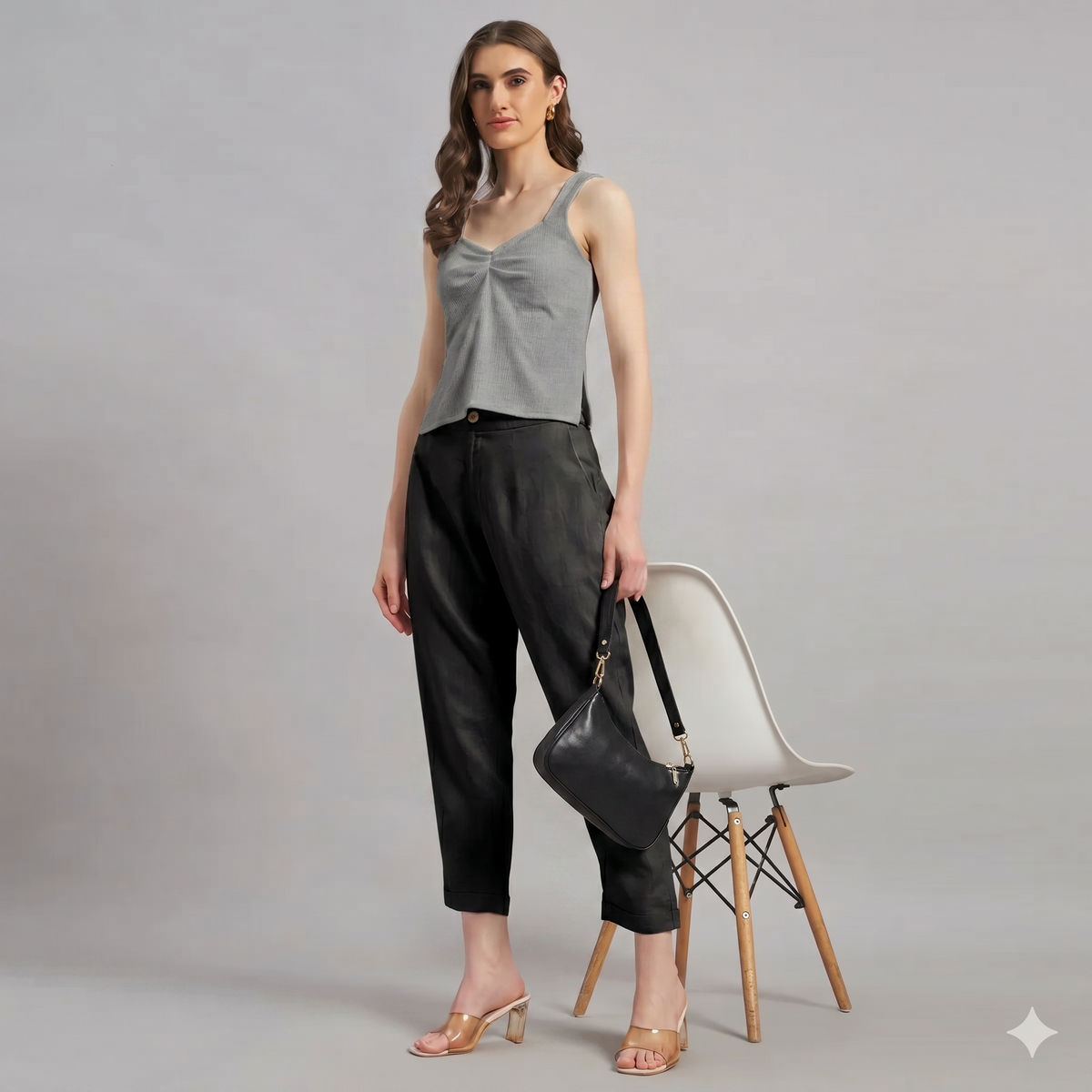 Ava Pant in Black