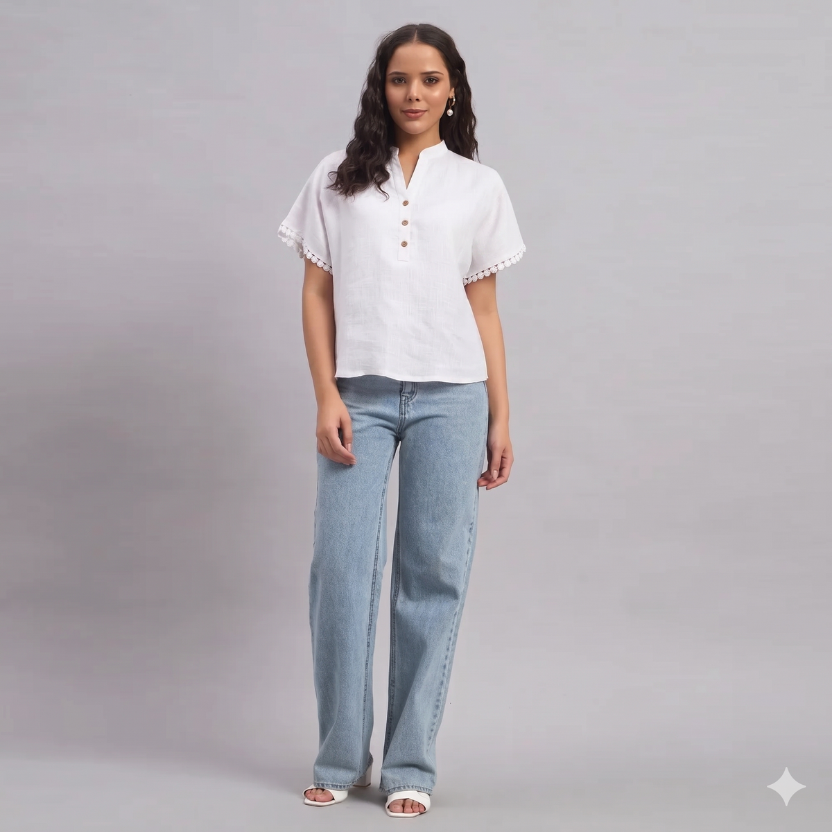 Evora Linen Blouse White