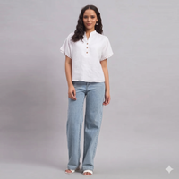 Evora Linen Blouse White