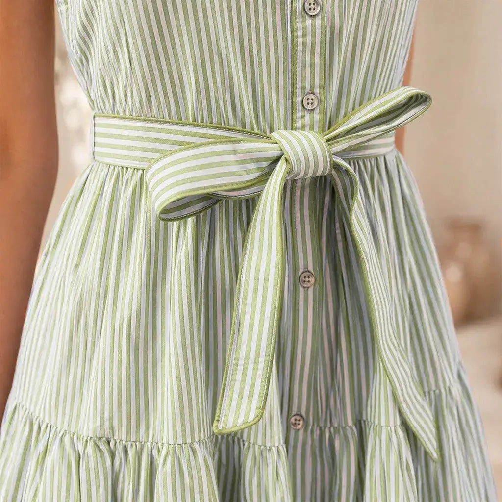 Celene Wave Dress In Powder Blue