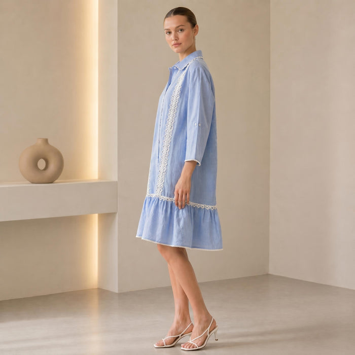 Riviers Shirt Dress (Blue)