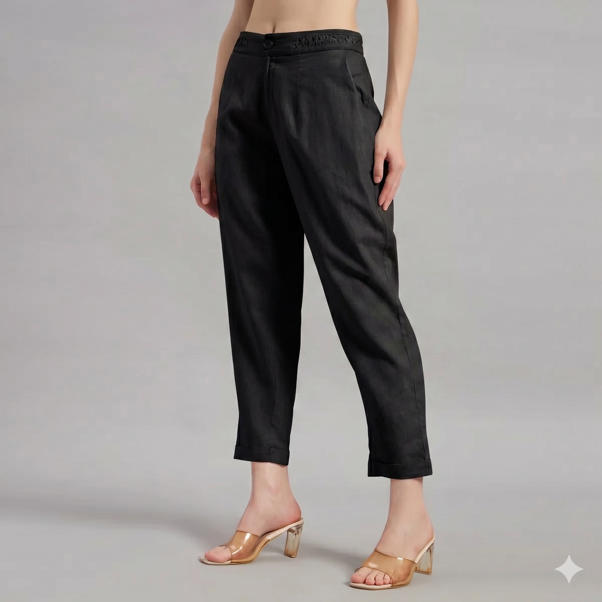 Ava Pant in Black