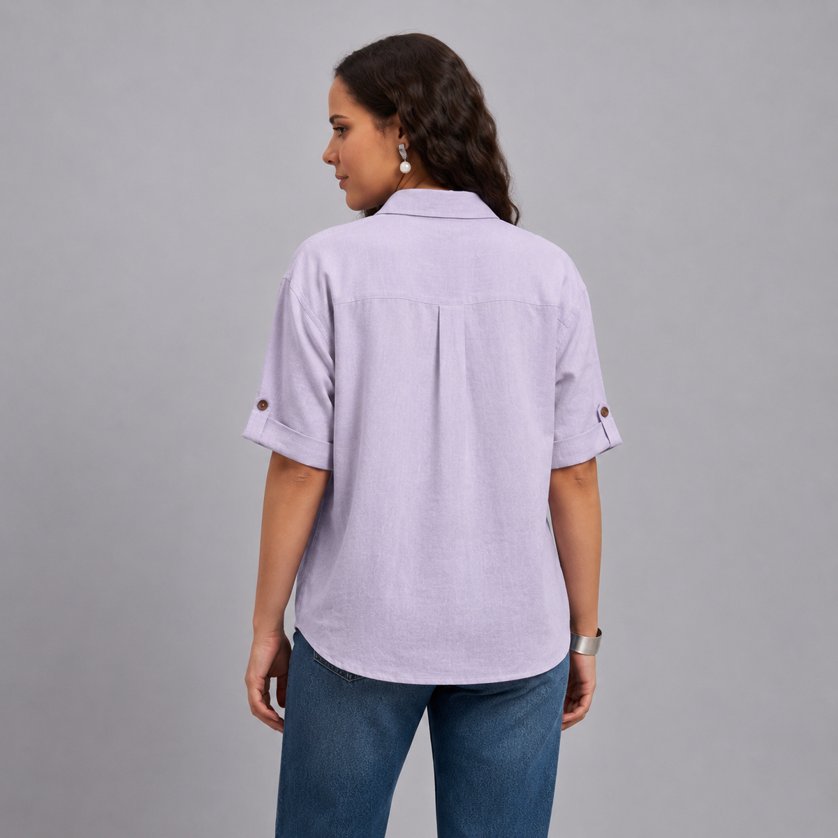 Salone Relaxed Shirt In Arctic Purple