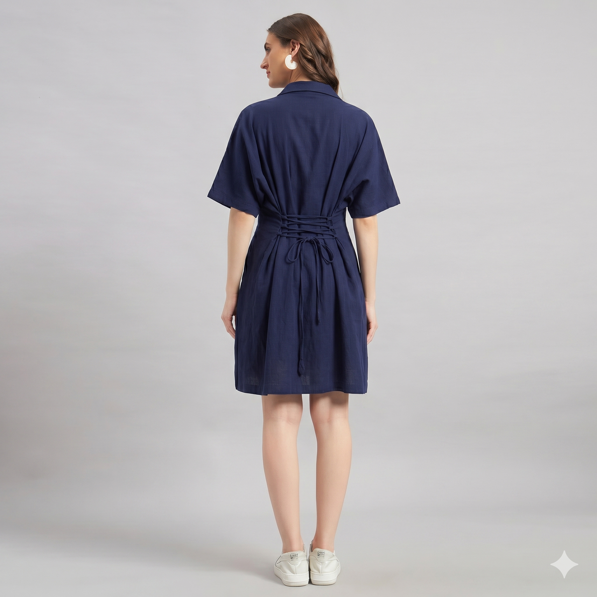 Willow Shirt Dress Deep Cobalt