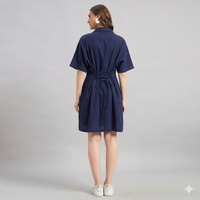 Willow Shirt Dress Deep Cobalt