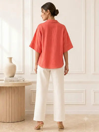 Camilla Top in Coral