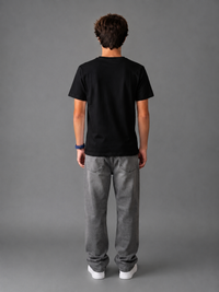 Caution Tee in Black