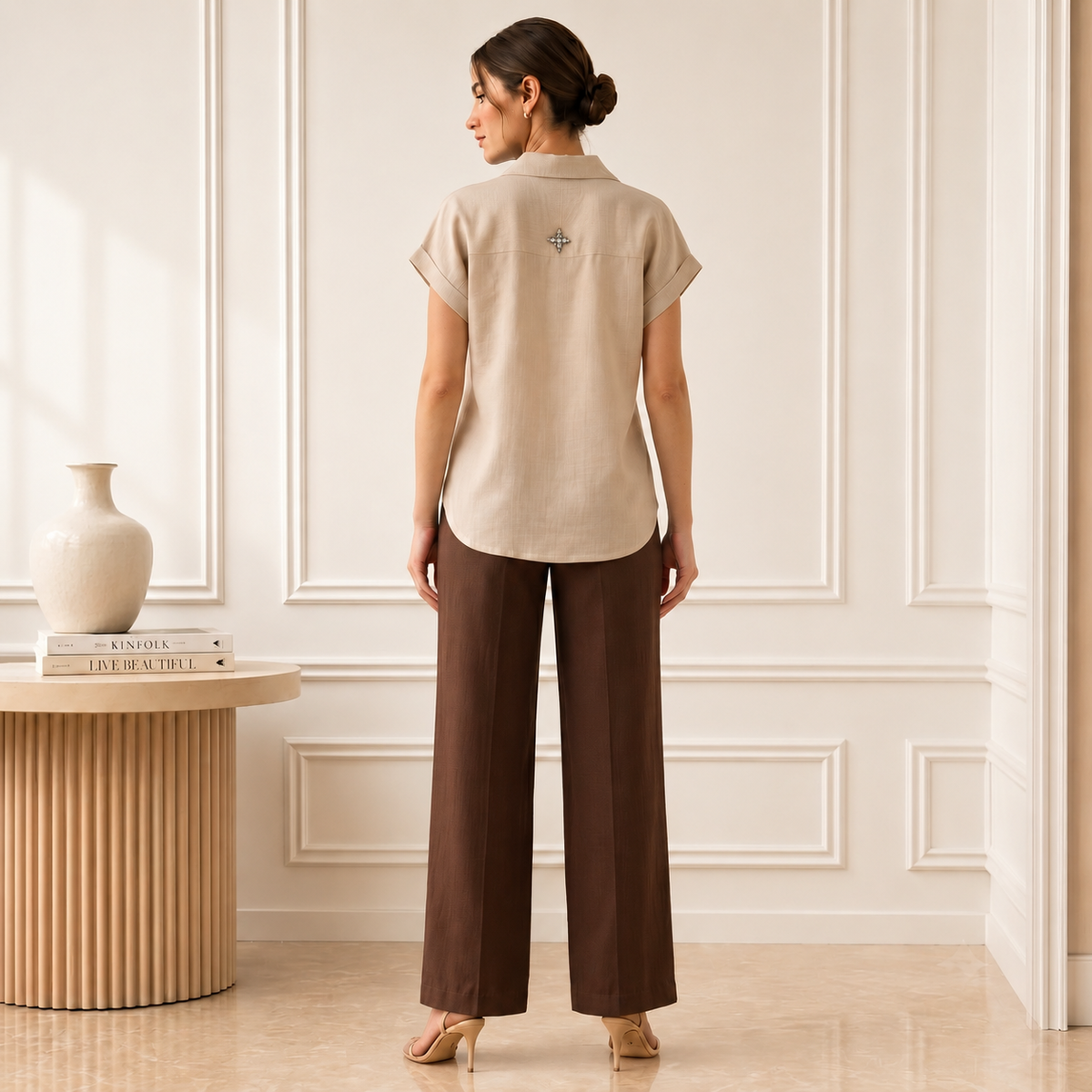 Eliza Shirt in Beige