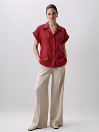 Clara Classic Shirt Lipstick Red