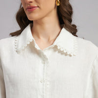 Celesta Lace Shirt In Pink
