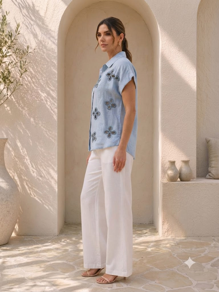 Eliza Shirt in Beige
