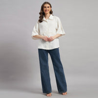 Celesta Lace Shirt In Pink