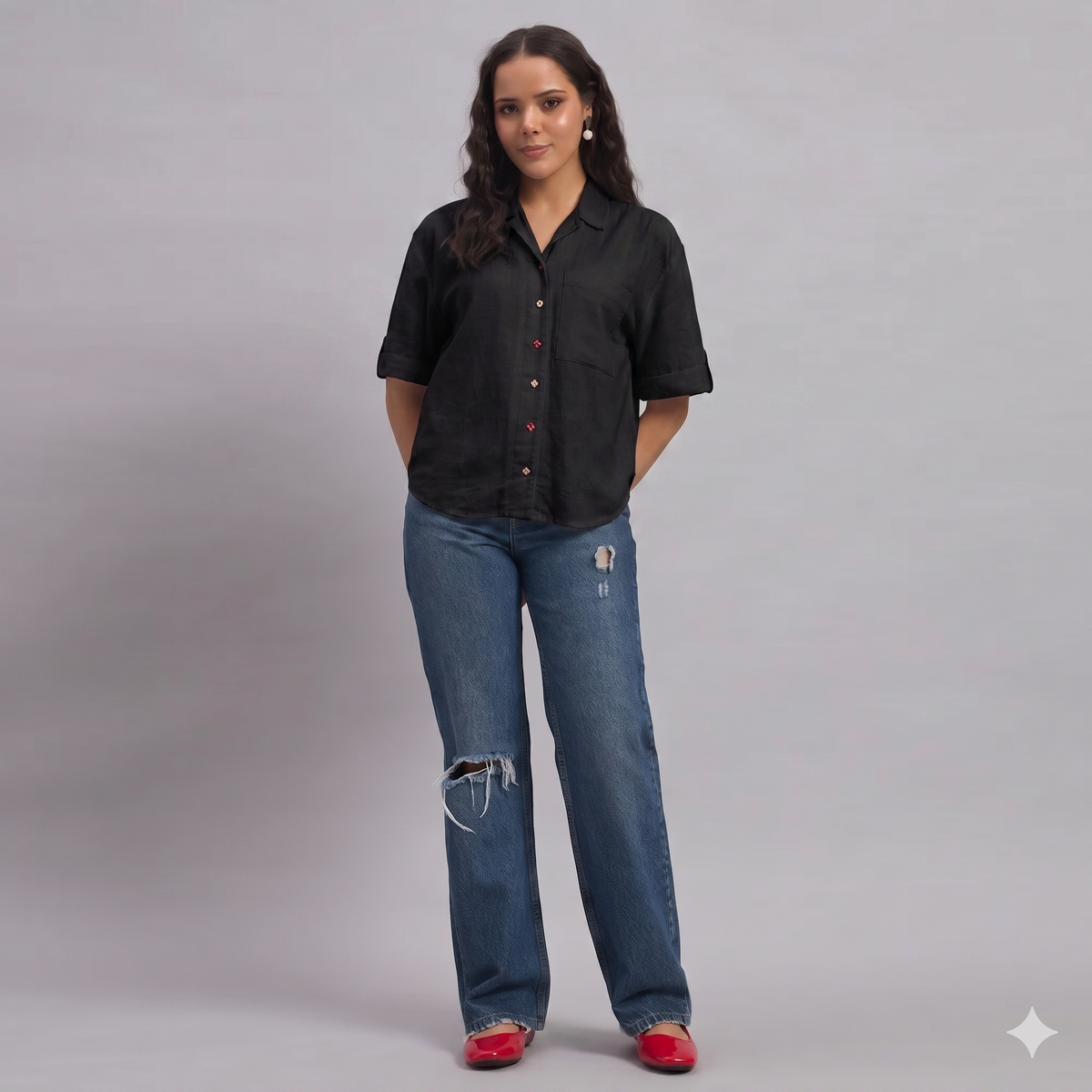 Salone Relaxed Shirt Black