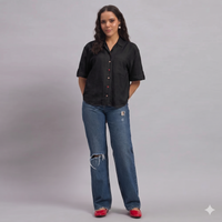 Salone Relaxed Shirt Black