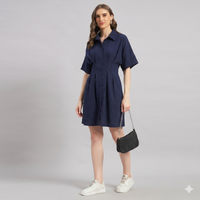 Willow Shirt Dress Deep Cobalt