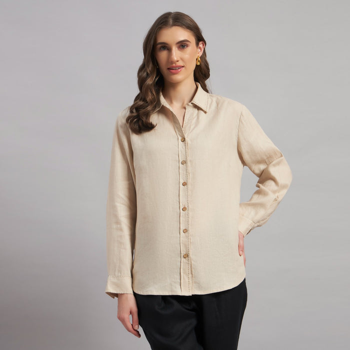 Drift Linen Shirt Beige