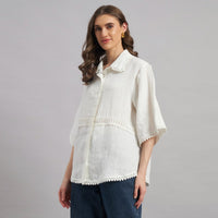 Celesta Lace Shirt In Pink
