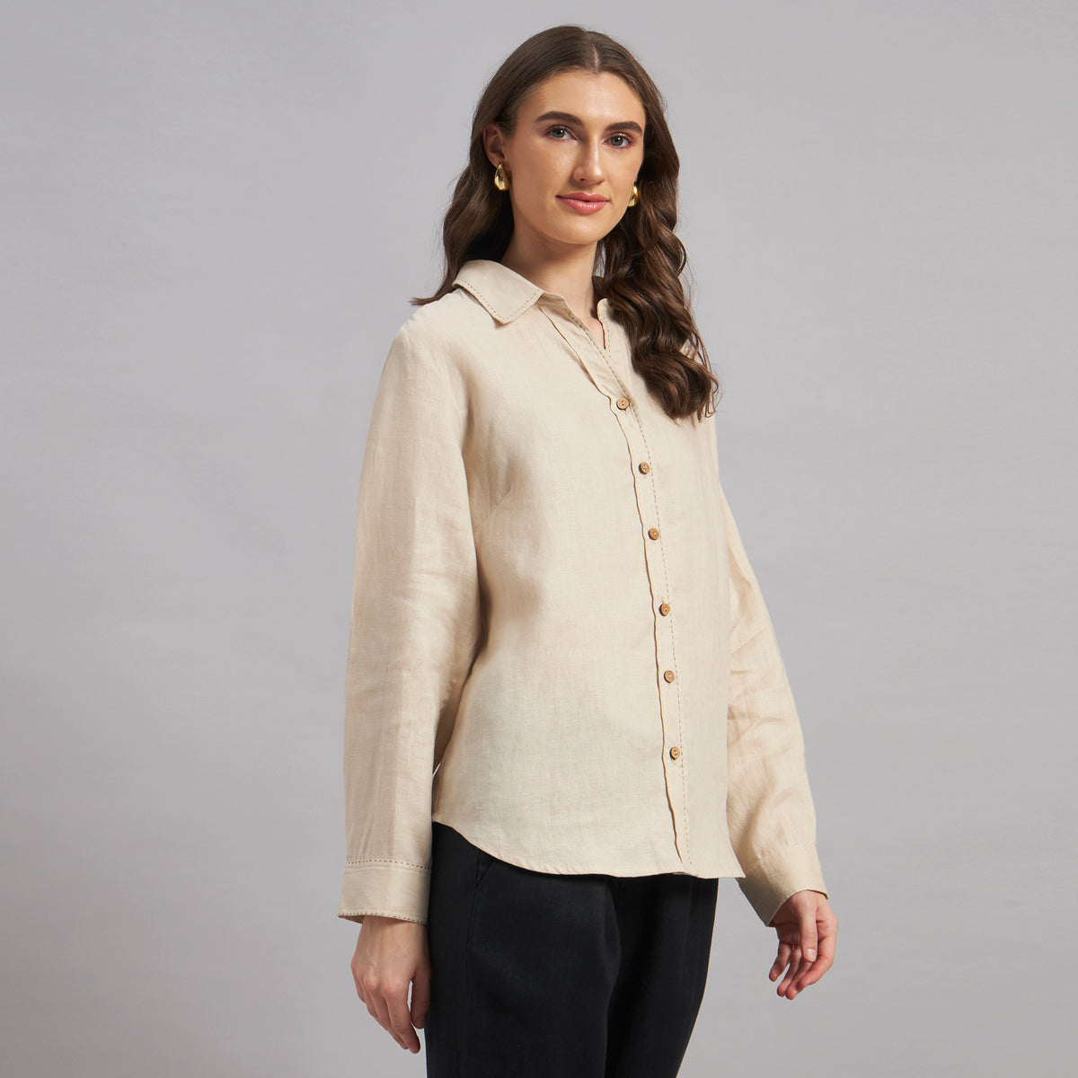 Drift Linen Shirt White