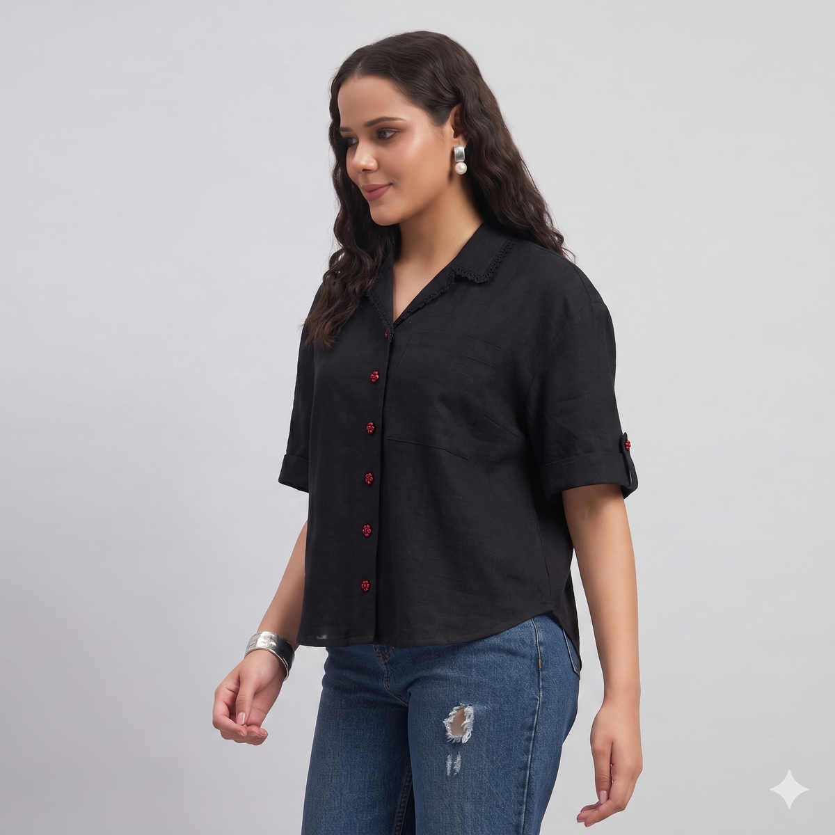 Salone Relaxed Shirt Black
