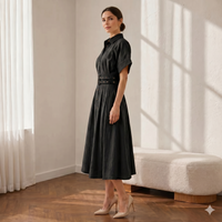 Joey Belted Linen Shirt Dress